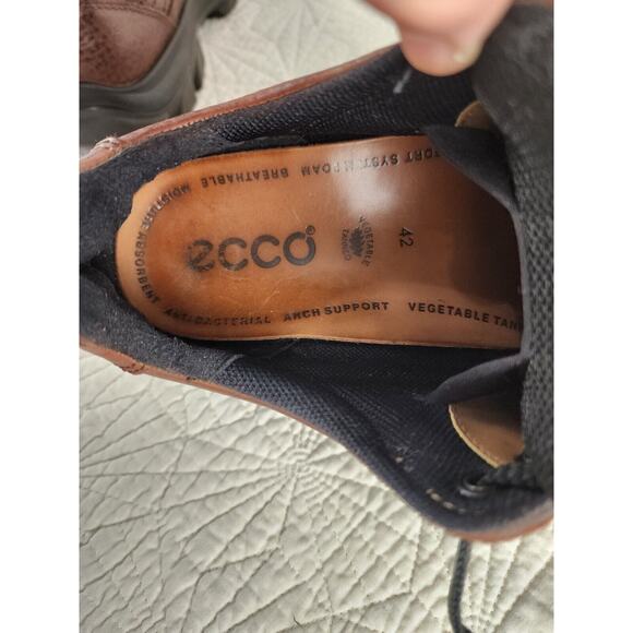 Ecco Men's Boots Breathable Arch Support Gorpcore Size 42 - Picture 13 of 13